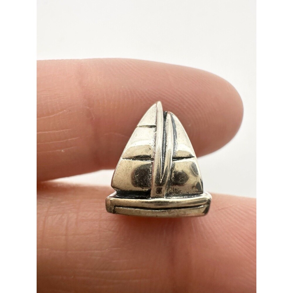 925 Sterling Silver Sailboat Bracelet Charm